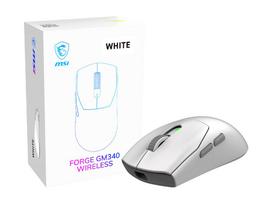 MSI Gaming Mouse | FORGE GM340 WIRELESS | Wireless | 2.4 GHz, Bluetooth, USB | White