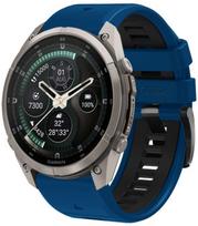 Mėlyna / juoda apyrankė Garmin Fenix 5 / 6 / 6 Pro / 7 / 8 / 8 Pro / E / 9 / 9 Pro (47 mm) "Tech-Protect Iconband Pro"