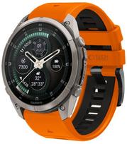Oranžinė / juoda apyrankė Garmin Fenix 5 / 6 / 6 Pro / 7 / 8 / 8 Pro / E / 9 / 9 Pro (47 mm) "Tech-Protect Iconband Pro"