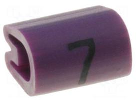 Markers for cables and wires | Label symbol: 7 | 2.9÷4.7mm | PVC