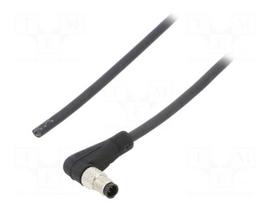 Connector: M5 | plug | PIN: 3 | male | industrial | 707 | 60V | angled 90°