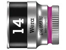 Socket: 6-angles | socket spanner | HEX 14mm | 1/4" | Zyklop | chromium