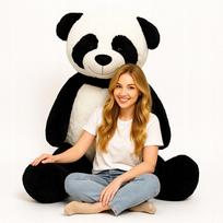 Didelis Pliušinis Meškinas Panda 220 cm – Milžiniška Minkštoji Maskotka