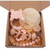 Dovana naujagimiui – kūdikio dovanų rinkinys Baby Shower progai