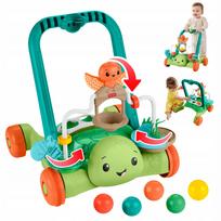Fisher-Price Vėžliukas – Aktyvinanti Vaikštynė-Stūmiklis 2 Viename Su Kamuoliukais