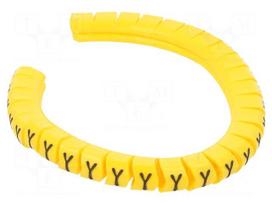 Markers | Marking: Y | 2.5÷5mm | PVC | yellow | leaded | PA-1 | UL94V-0