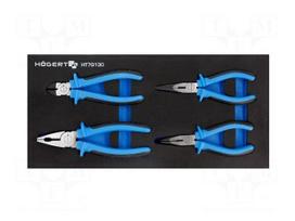 Pliers: set | in a foam tray | 4pcs.