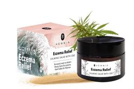 Hemnia Eczema Relief universalus kanapių tepalas egzemai, 250 mg CBD, 50 ml