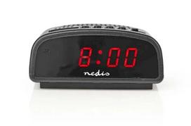 Nedis CLDK008BK LED desk clock with snooze without radio Black