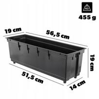 Įdėklas į vazoną stačiakampis 56x19 cm, universalus