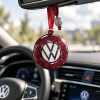Auto veidrodėlio pakabukas Volkswagen 4 cm, Latvijos švenčių proga