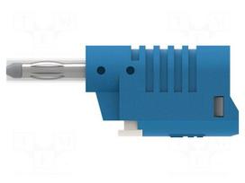 Laboratory connector: 4mm banana | plug | 36A | 30VAC | 60VDC | blue