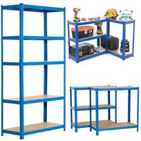 Extralink METAL STORAGE RACK 180x90x40 BLUE
