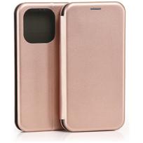 Beline Magnetic Book Case for Realme 16 Pro, Rose Gold
