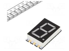Display: LED | 7-segment | 10.16mm | 0.4" | No.char: 1 | RGB | SMD