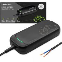 Qoltec Fast Charger for e-bike 36V | 42V | 2A | open cable without plug | waterproof + power cable