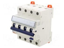 RCBO breaker | Inom: 6A | Ires: 30mA | Poles: 4 | 400VAC | IP20 | 1÷35mm2