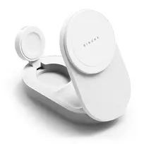 RINGKE 3-in-1 Magnetic MagSafe Wireless Folding Charger, 25W, Qi2.2, White