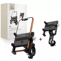 TECH-PROTECT V5 HANDLEBAR  AND  STEM UNIVERSAL BIKE MOUNT BLACK