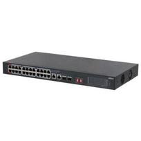 Dahua Tinklo komutatorius S3228-24GT-375, 26xRJ-45 Gigabit Ethernet, 24xPoE, 360W PoE biudžetas, 2xSFP, L2, nevaldomas, 52Gbit/s