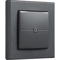Homematic Ip Sieninis jungiklis HmIP-WRC2-A-2 161869A0, 2 mygtukai, radijo, 868 MHz, antracitas, IP20, 82 g, 86x19x86 mm, vidaus