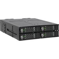 Icy Dock ToughArmor MB720M2K-B, nuimamas rėmas, 4x M.2 NVMe SSD, 32Gb/s, MiniSAS HD SFF-8643, 2x 40mm ventiliatoriai