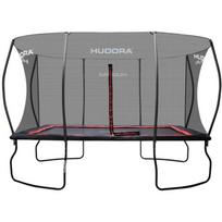 Hudora 4Square batutas 65810, 244x366cm, 120kg, plieninis rėmas, apsauginis tinklas, 8 paminkštinti stulpai