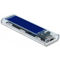 Delock Išorinis korpusas M.2 NVMe PCIe SSD 42620, USB, JMicron JMS583, 2280/2260/2242/2230, Key M/B+M, karštasis prijungimas, LED