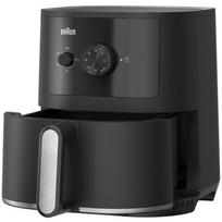 Braun karšto oro fritiūrė MultiFry 3 HF 3000I 0X12500001, 4.3L, 1500W, 220-240V, 80-200°C, 1.2kg, juoda, matinė, PTFE