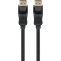 Goobay monitoriaus kabelis DisplayPort 2.1 vyriškas į vyrišką 74758, 5m, 54Gbit/s, 10K 30Hz, 8K 120Hz, 4K 144Hz, Full HD 240Hz
