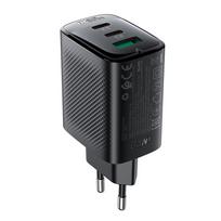 Acefast A108 GaN PD 67W 2xUSB-C 1xUSB-A Sieninis įkroviklis - Juodas