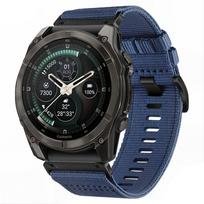 Dirželis Tech-Protect Nylon Classic Garmin Fenix 5X / 5X Plus / 6X / 6X Pro / 7X / 8 / 8 Pro / 9 / 9 Pro (51 mm), vidurnakčio mėlynas