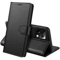 Xiaomi Redmi Note 13 PRO 5G dangtis - Juodas Portfelis su Magnetiniu Uždarymu ir Kortelių Laikymo Funkcija Phonillico®
