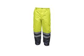 Hogert HT5K252-2XL Apsauginės kelnės, 2XL, 100% poliesteris, 7 kišenės, atšvaitai, XXXL