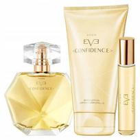 Avon Eve Confidence rinkinys: kvapusis vanduo, kūno balzamas ir perfumetė