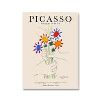 Retro Picasso Matisse Plakatai Ir Spaudiniai Abstrakčios Merginos Kūnas Gėlė Sienos Menas Drobės Tapyba Paveikslai Svetainei Nordic Deco 70x100cm No Framed white