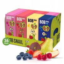 Vaisiniai suktinukai BOB SNAIL MEGA, 4 skoniai, 36 x 30 g