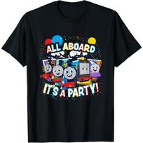Thomas & Friends - All Aboard It's a Party T-Shirt XXXL blue