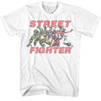 Street Fighter Capcom Video Game Fighter Character Collage Men's T-Shirt Unisex T-Shirt S gray