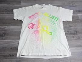 Vintage Beverly Hills 90210 Shirt Mens Size S/M 90s Single Stitch Neon Beach Tee M gray