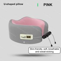 Memory Foam U Shaped Neck Pillow for Travel Flight Support Ergonomic Sleep Cushion Comfortable Headrest gray