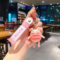 Creative Cartoon Clown And Clown Frog Keychain Pendant Bag Car Keychain Accessories Gifts Large size white