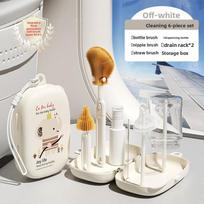 Silicone Cleaning Kit Cleaning Brush Drain Portable Travel Kit white