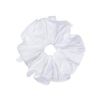 Lador White Hair Scrunchie Soft Fabric Gentle Styling Accessory white