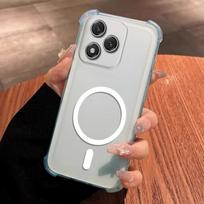 Case for HONOR 400 Lite Cute Airbag Corner Pastel Matte Magnetic Casing Semi Shockproof Phone Cover HONOR 400 Lite white