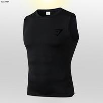 Kvėpuojantis kompresinis Gymshark marškinėlis bėgimui ir krepšiniui M white