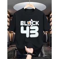 European Size Ken Block 43 Racing Graphic Men'S T-Shirt - Black Bohemian Crew Neck, Regular Fit Casual Top for Racing Fans, Automotive Tee 3XL juoda