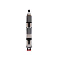 Compatible Building Blocks: Saturn V Launch Vehicle, Gemini, and Titan Manned Spacecraft Model gray