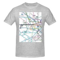 Juokingas Londono Visų Geležinkelių Žemėlapis Unisex Spausdinami Marškinėliai Unisex Marškinėliai Bluzonai 2XL white