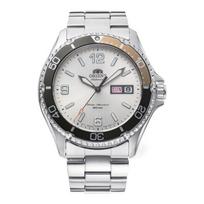 ORIENT Mako-3 Men's Japanese Automatic 200m Diver Watch 41.8mm Case Sapphire Crystal Ivory Dial Model:RA-AA0821S19B, Ivory gray